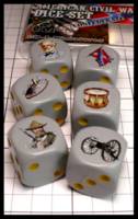 Dice : Dice - Game Dice - American Civil War Dice Confederate by eM-4 Minatures - JA Collection Mar 2024